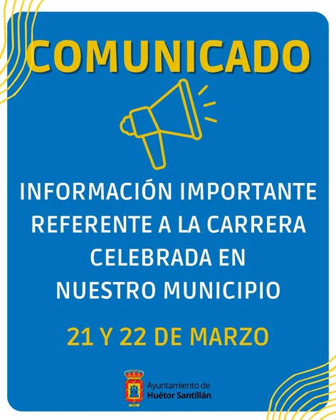 comunicado carrera huetor santillan